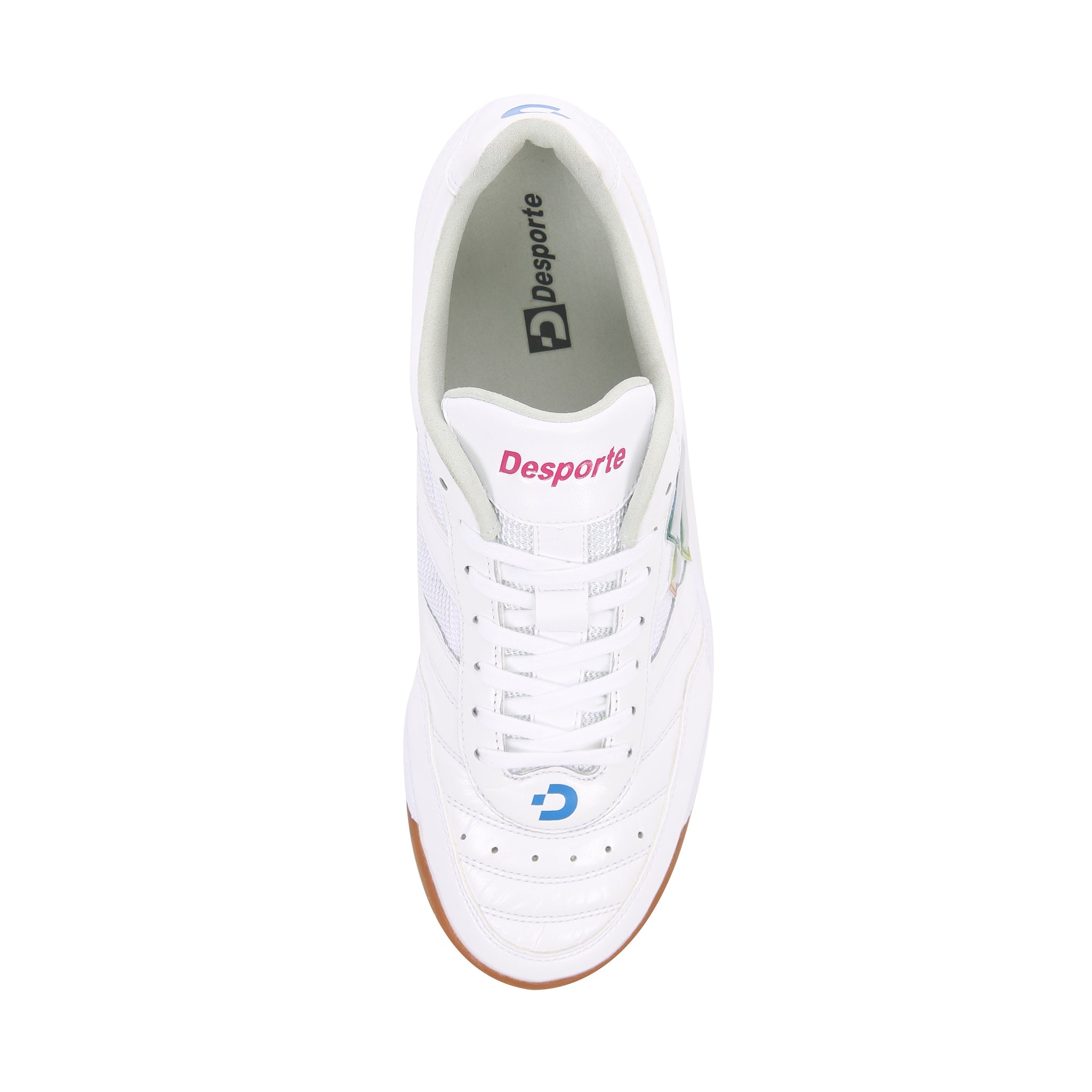 Desporte Boa Vista KI3 white silver futsal shoe synthetic suede leather insole