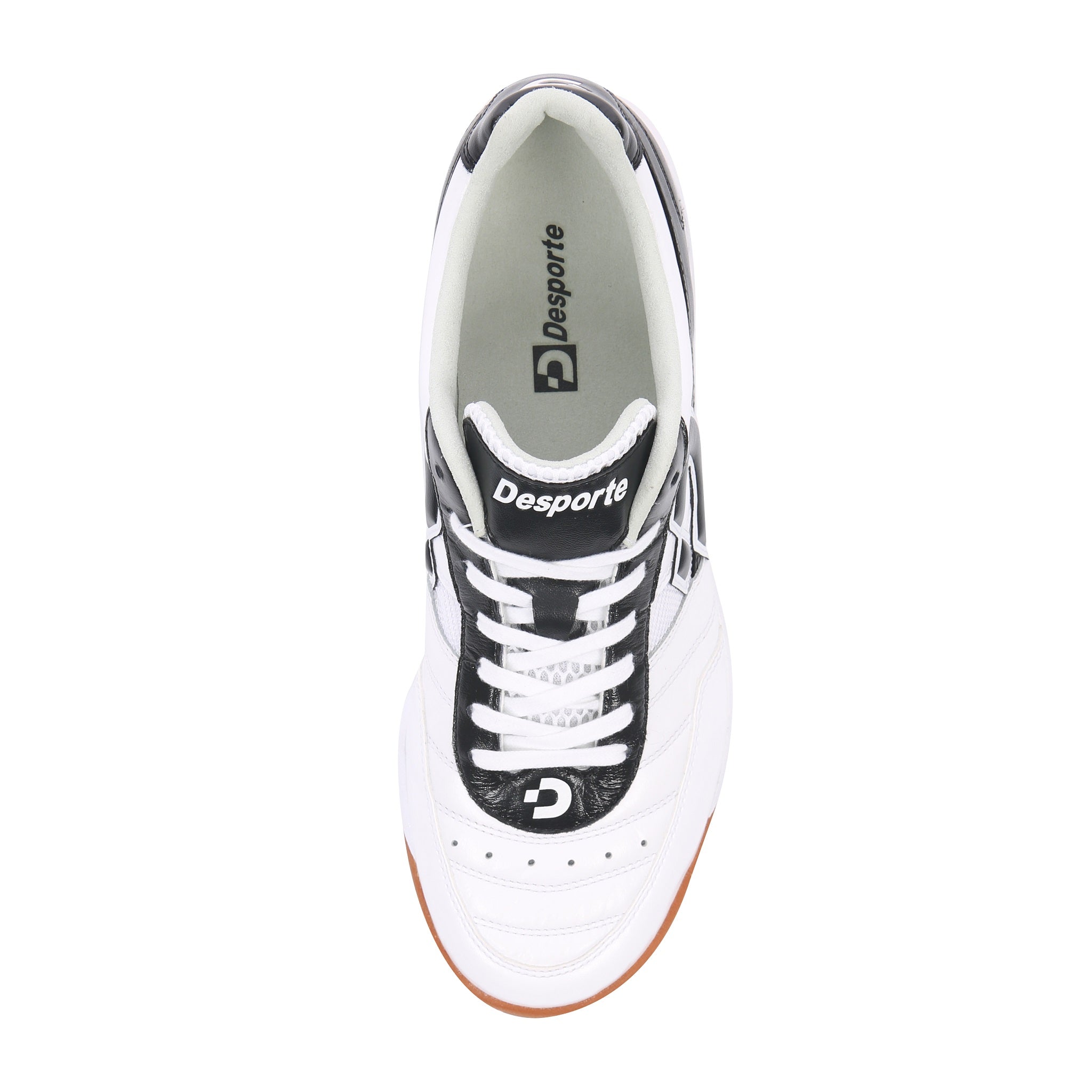 Desporte white and black Sao Luis KI3 futsal shoe with synthetic suede leather lining and insole