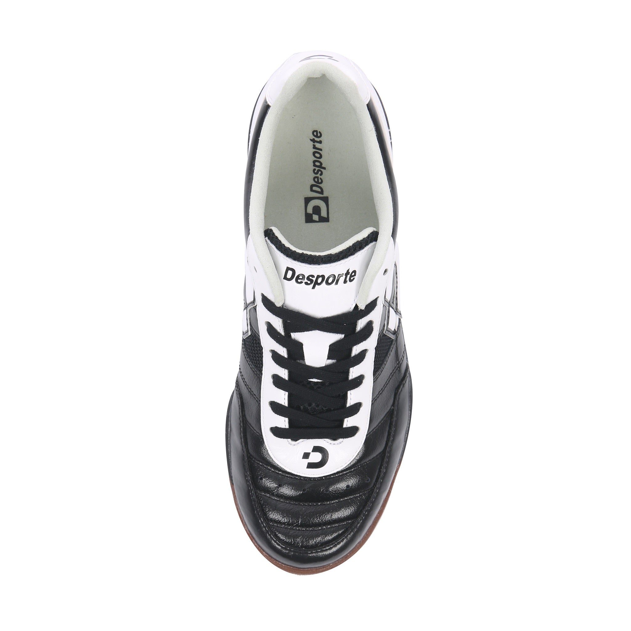 Desporte black and white Sao Luis KT3 turf soccer shoe synthetic suede leather lining and insole