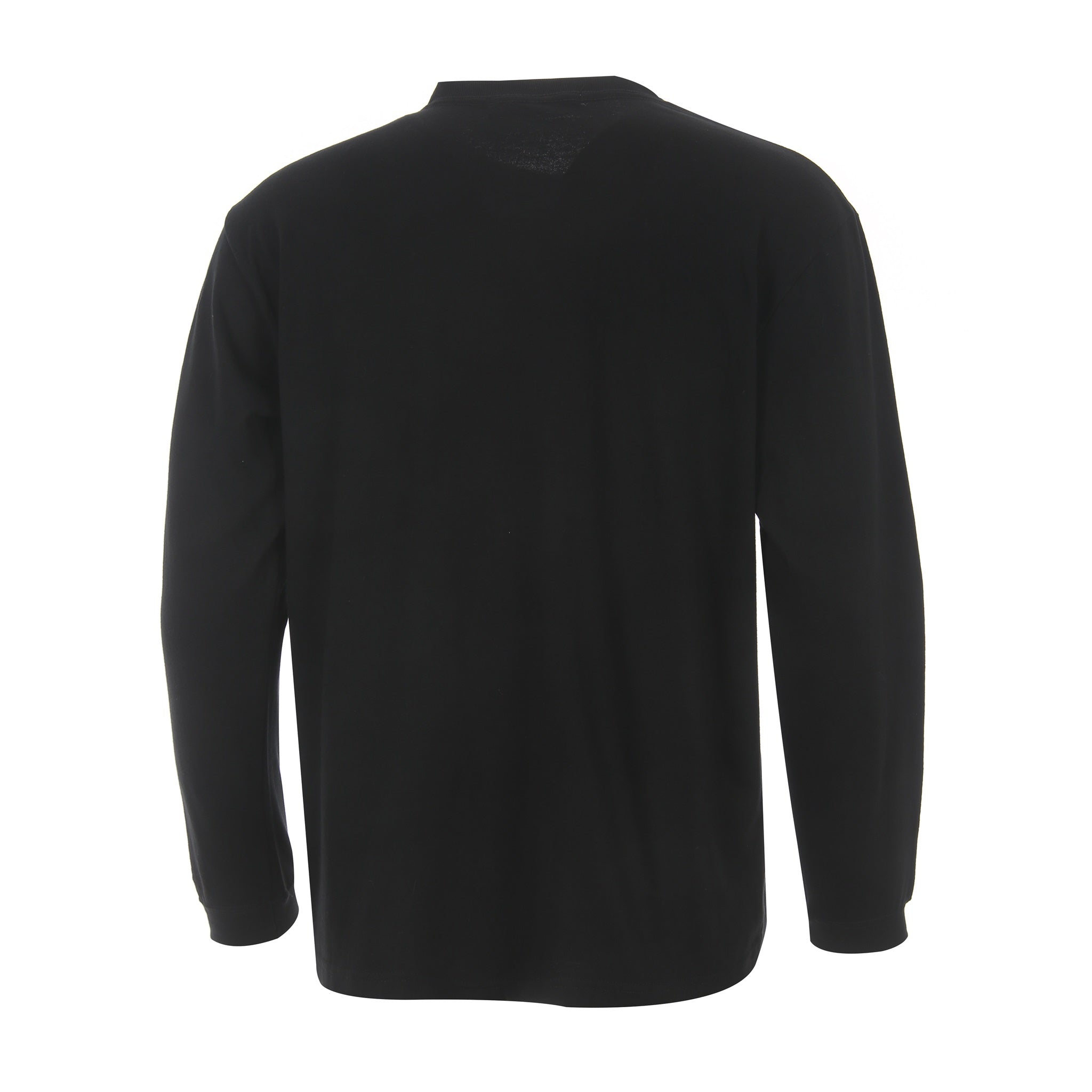 Desporte black 100% cotton long sleeve t-shirt DSP-T53L back view