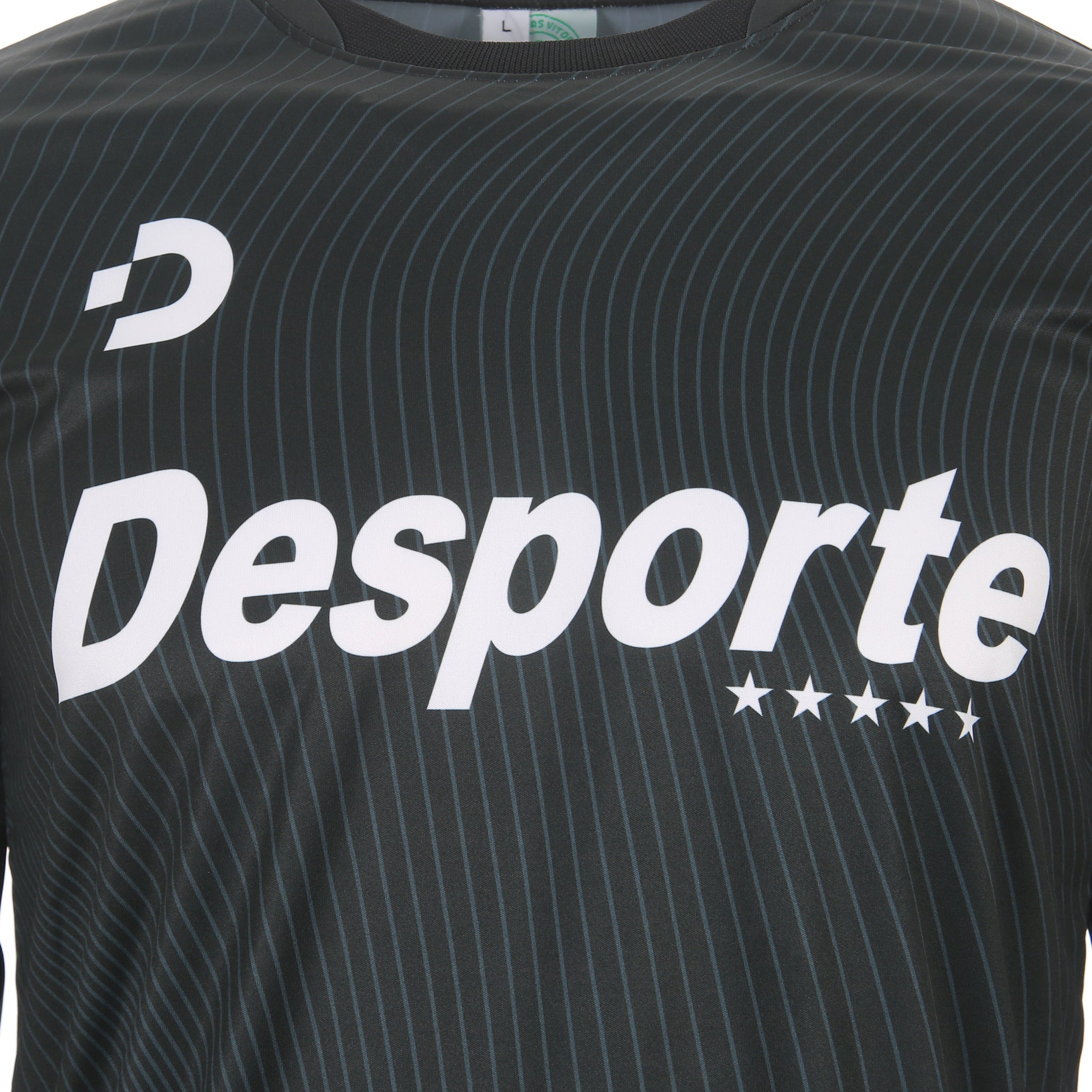 Desporte black long sleeve practice shirt DSP-BPS-36L chest logo