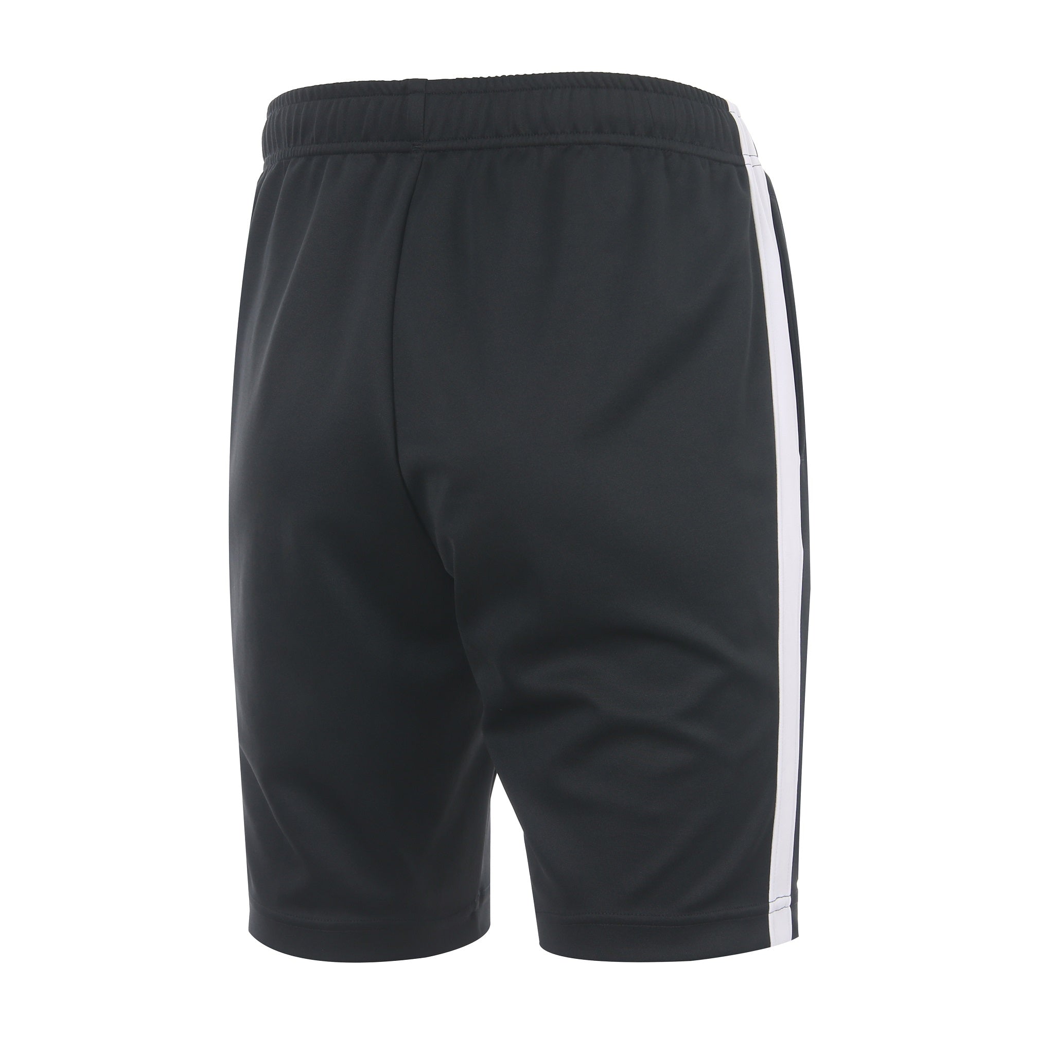 Desporte black training shorts with white stripes DSP-CHP15SLF back view