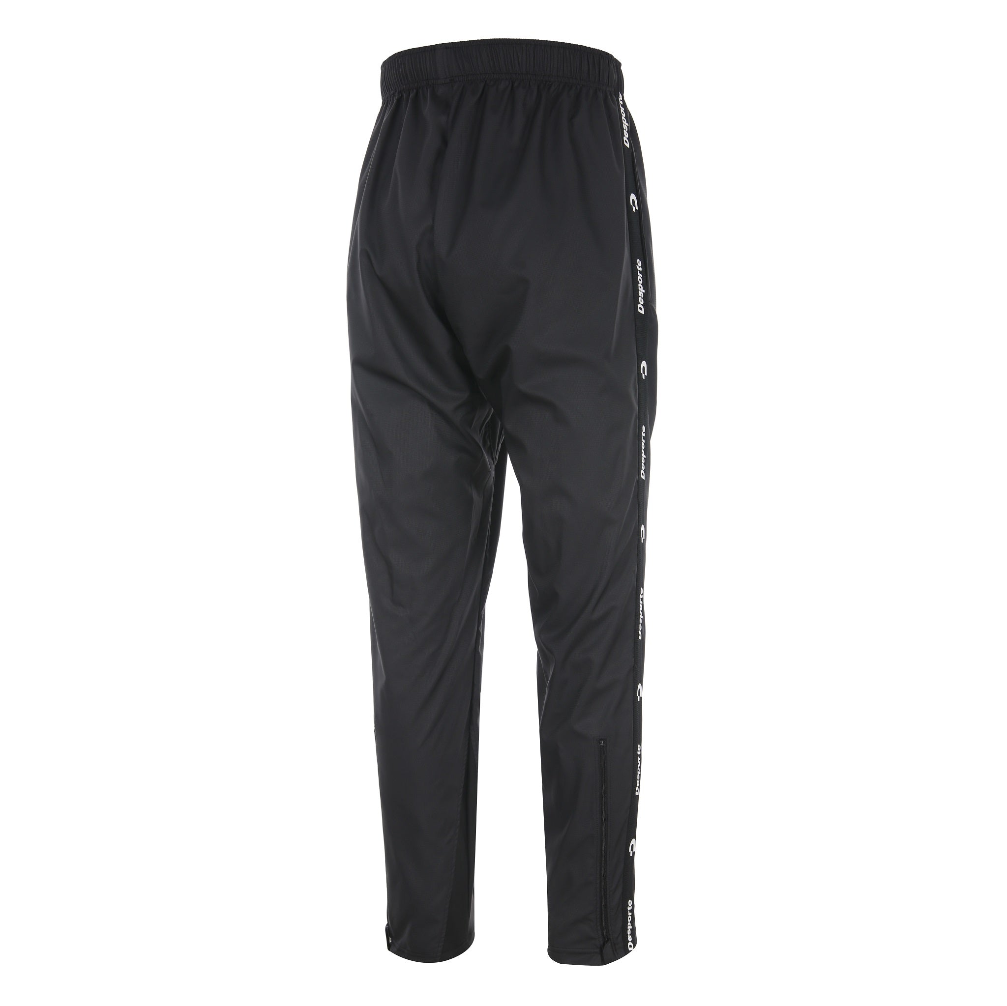 Desporte black windbreaker pants DSP-PP27SSL back view