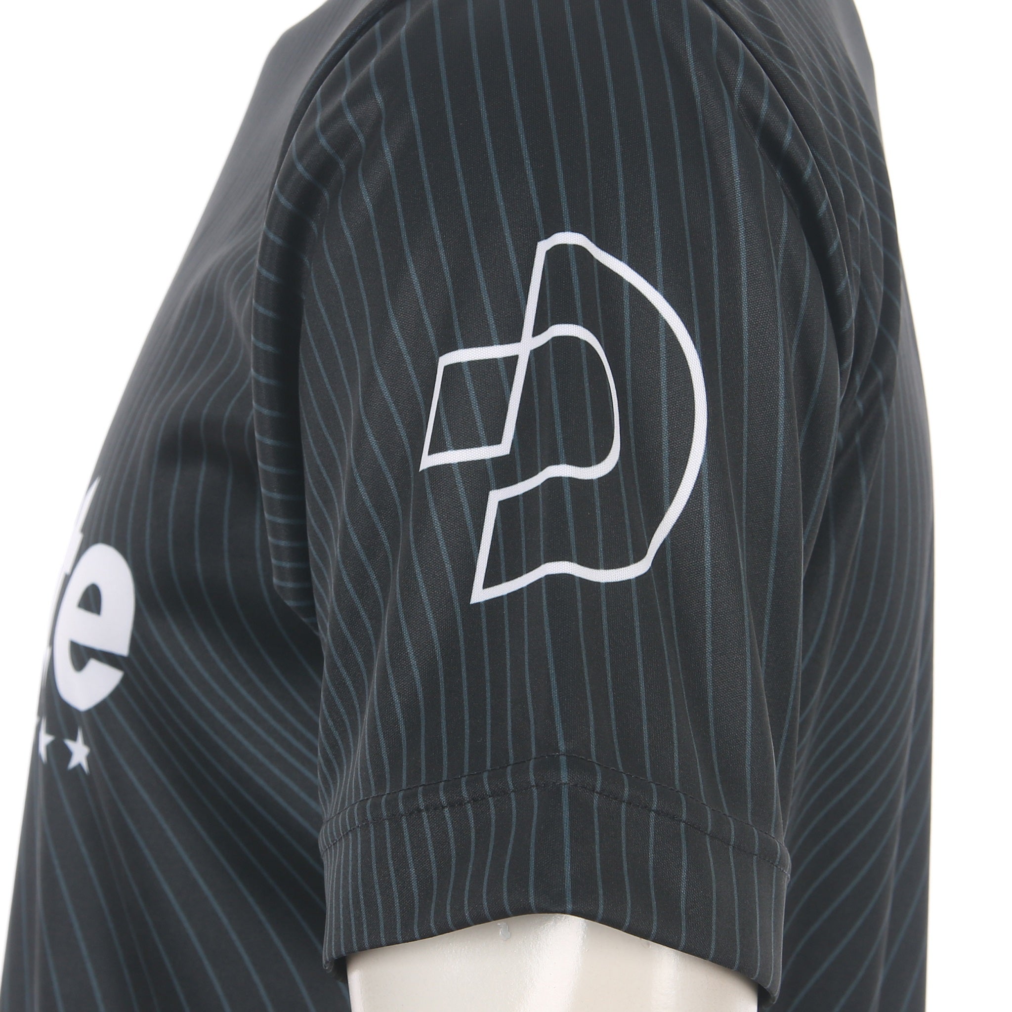 Desporte black futsal practice shirt DSP-BPS-35 sleeve logo