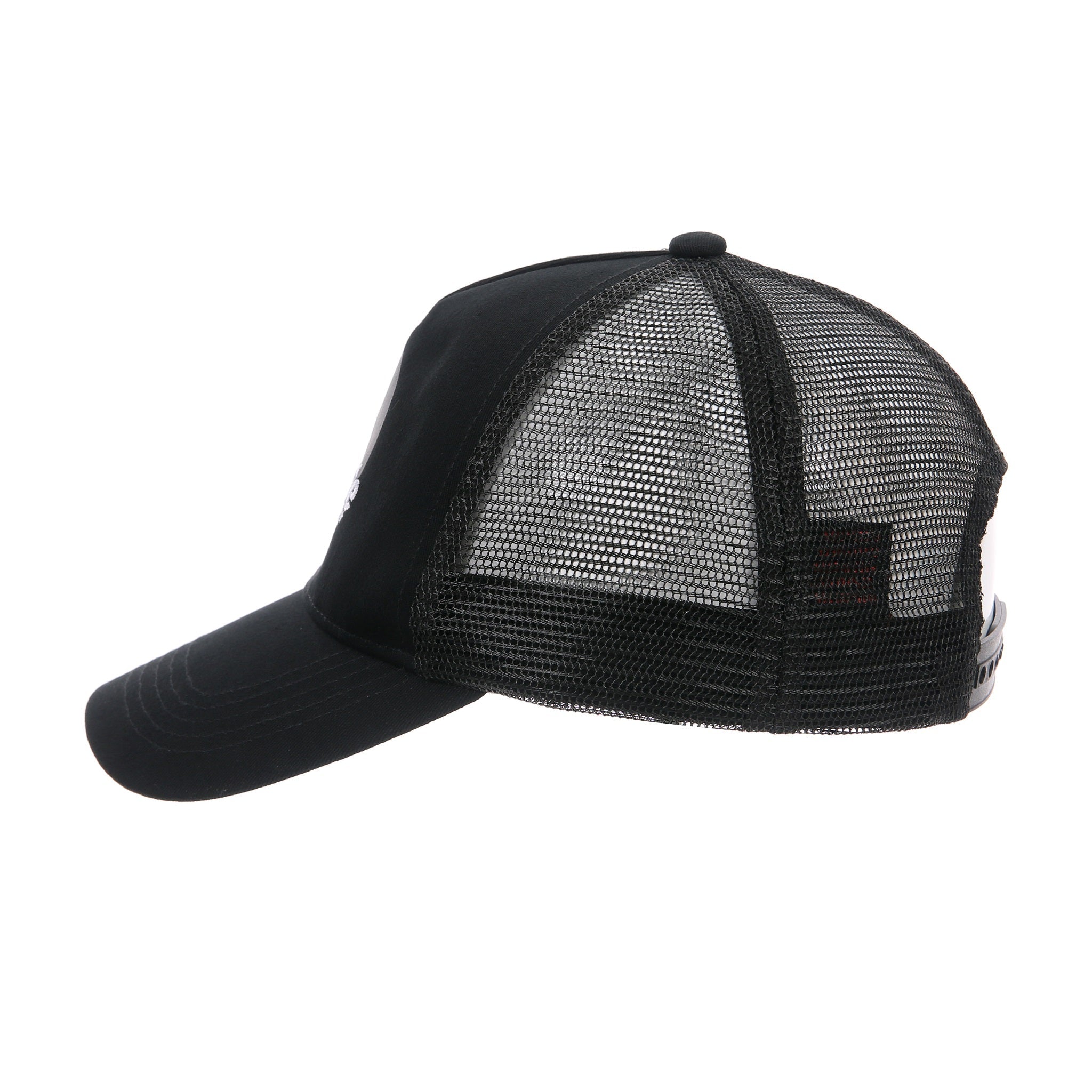 Kids' Desporte black mesh snapback hat DSP-PC04 side view