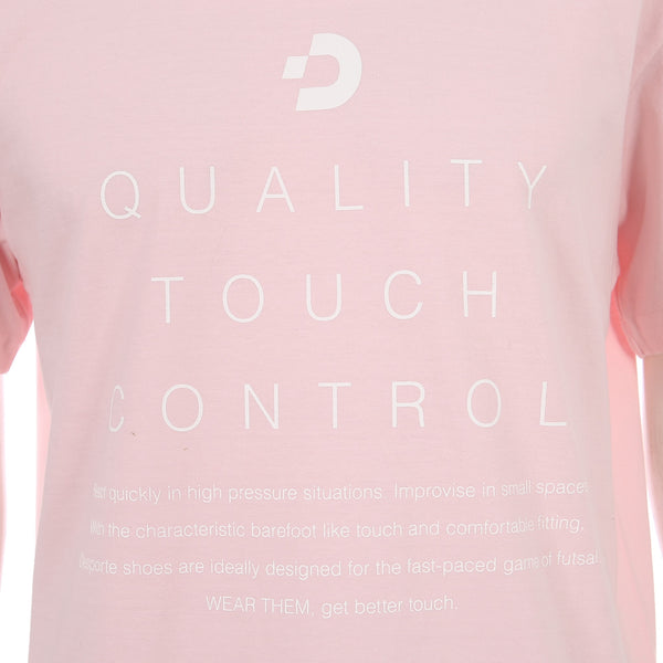 Desporte pink 100% cotton t-shirt DSP-T52 brand slogan logo print on the chest