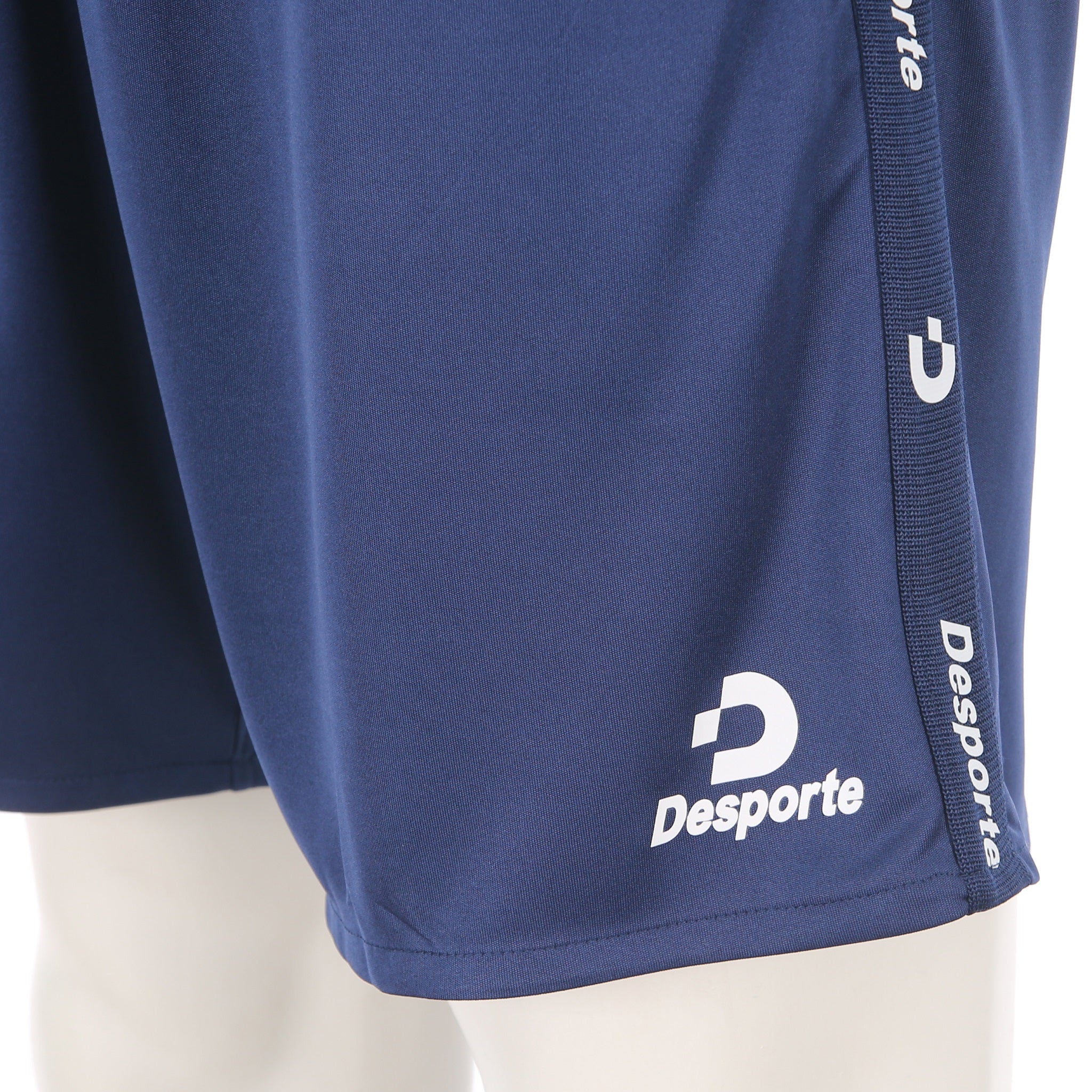 Desporte navy practice shorts DSP-BPSP-31 track tape logo and print logo