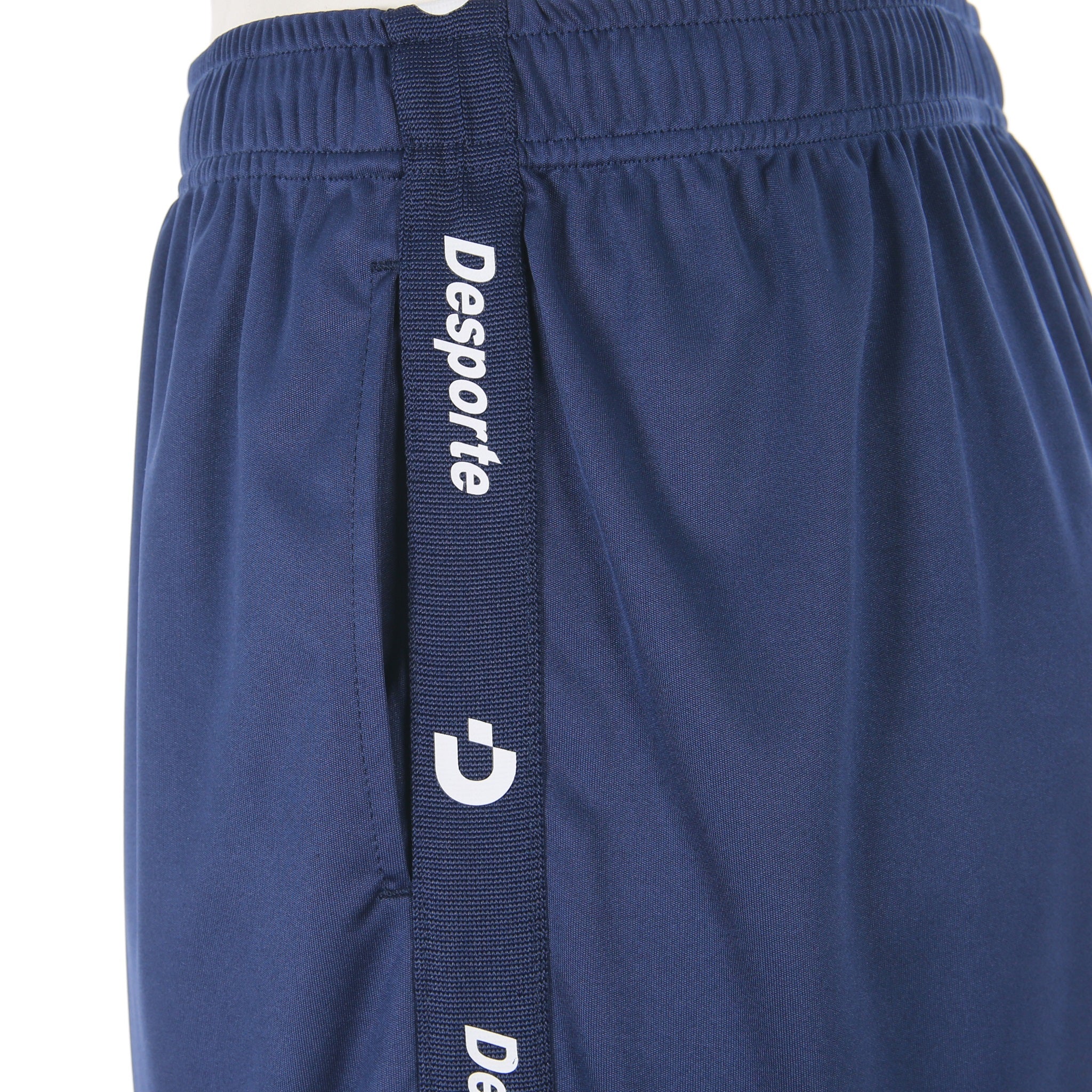 Desporte navy practice shorts DSP-BPSP-31 track tape logo and seam pocket