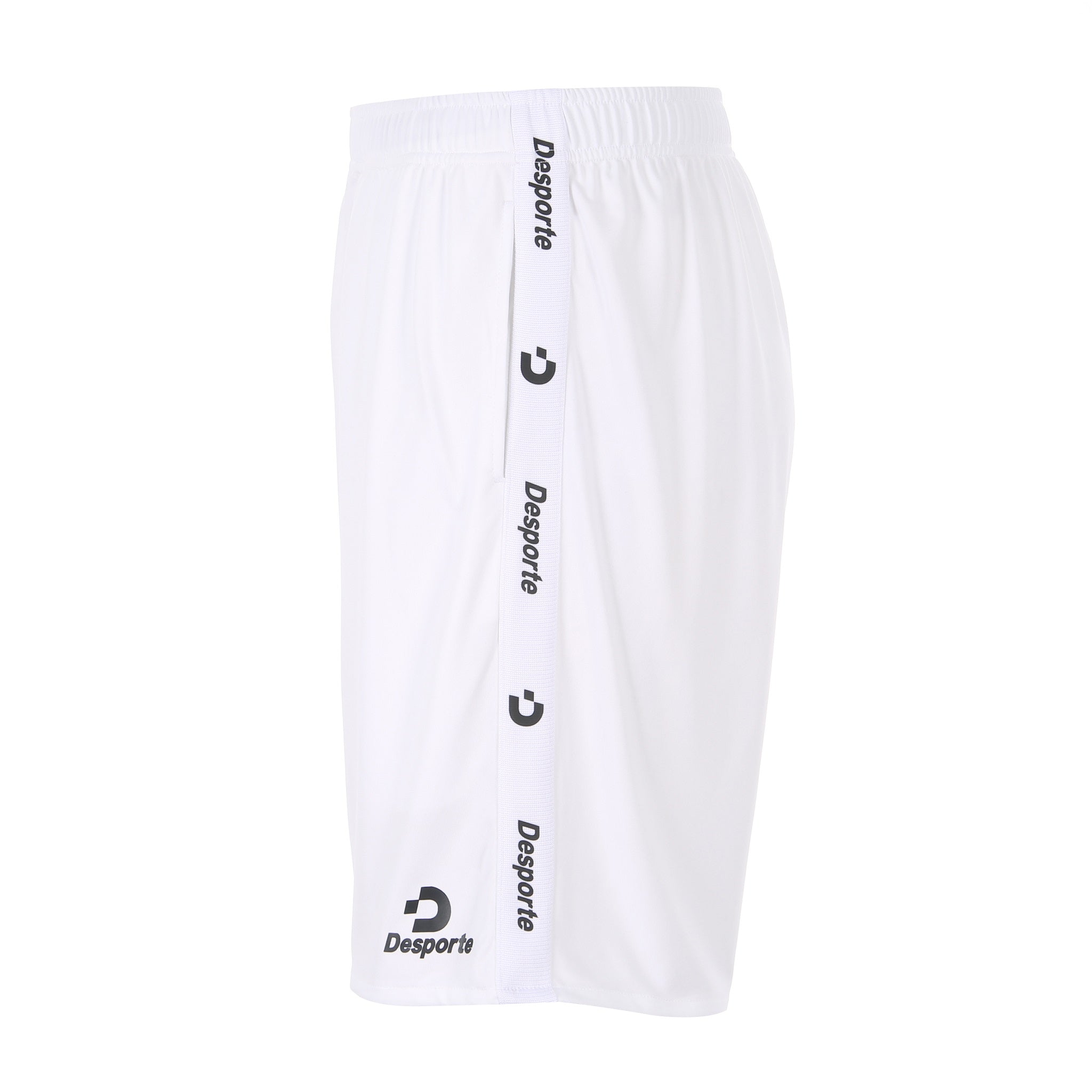 Desporte white practice shorts DSP-BPSP-31 side view