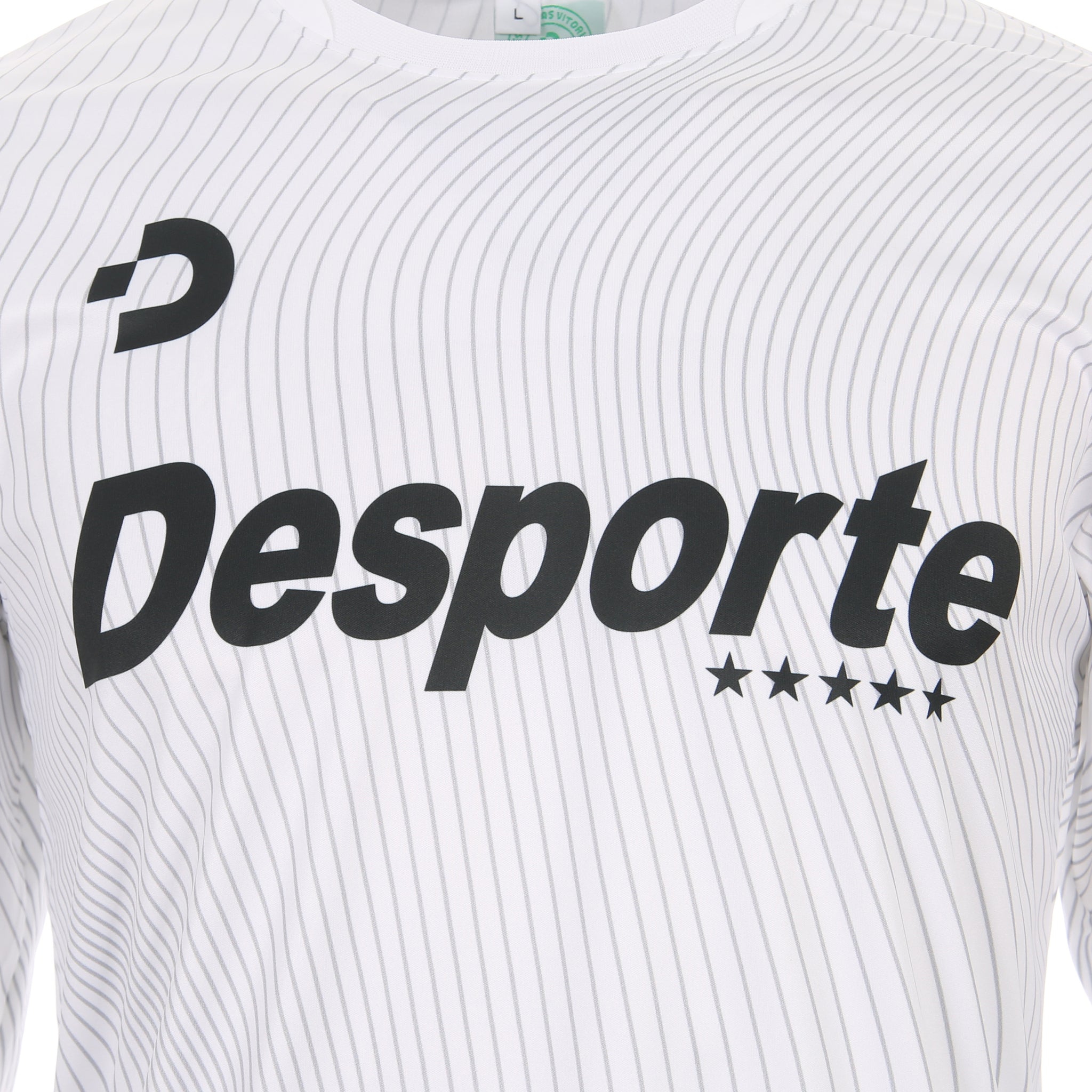 Desporte white long sleeve practice shirt DSP-BPS-36L chest logo