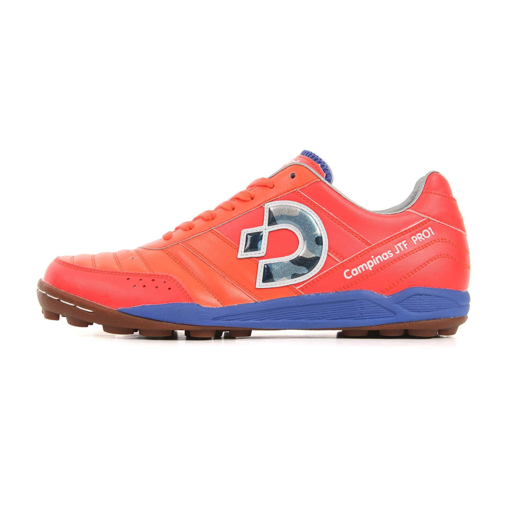 Turf Soccer Shoes, Campinas JTF PRO1, Coral Red/Blue