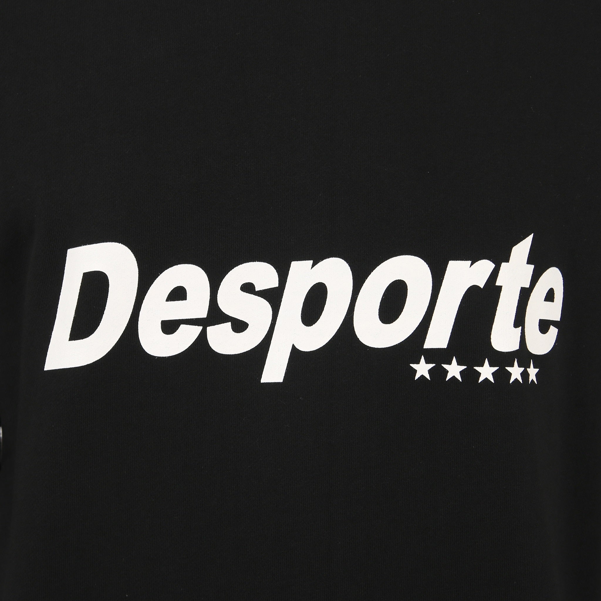 Desporte DSP-SWE-01 black cotton sweatshirt chest logo