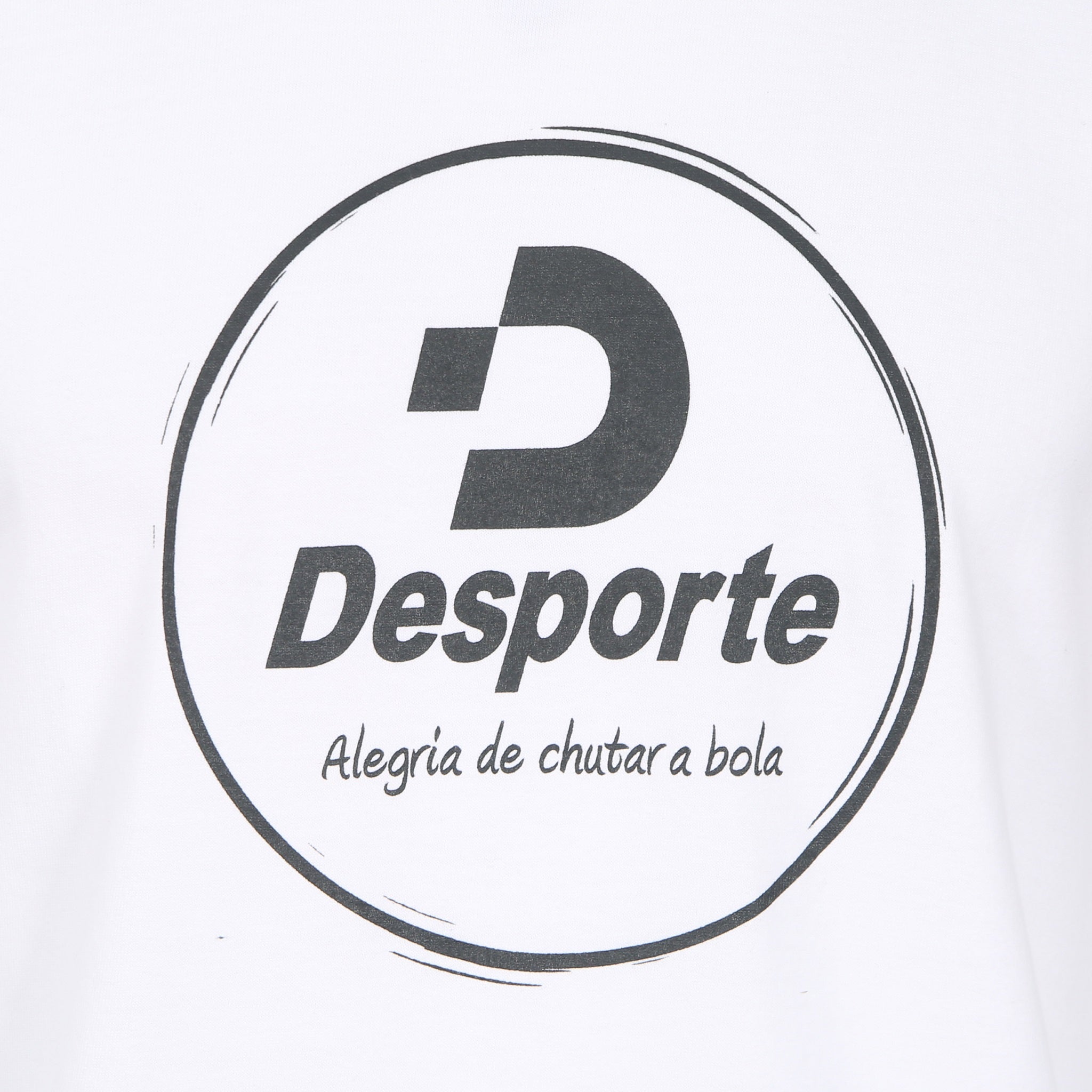 Desporte Long Sleeve 100% Cotton T-Shirt, DSP-T43L, White, Front Logo