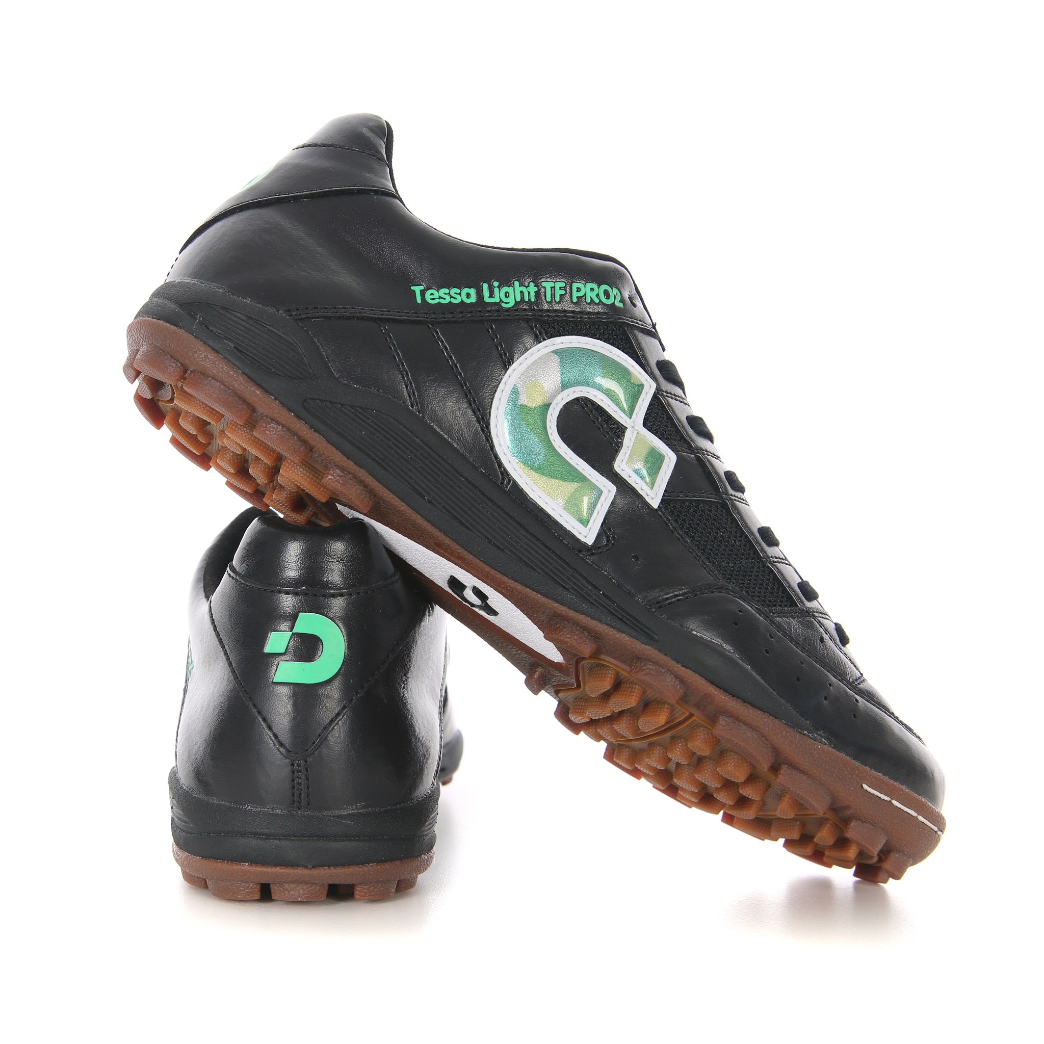 Desporte Tessa Light TF PRO2 DS-1942 black green-camo turf soccer shoes