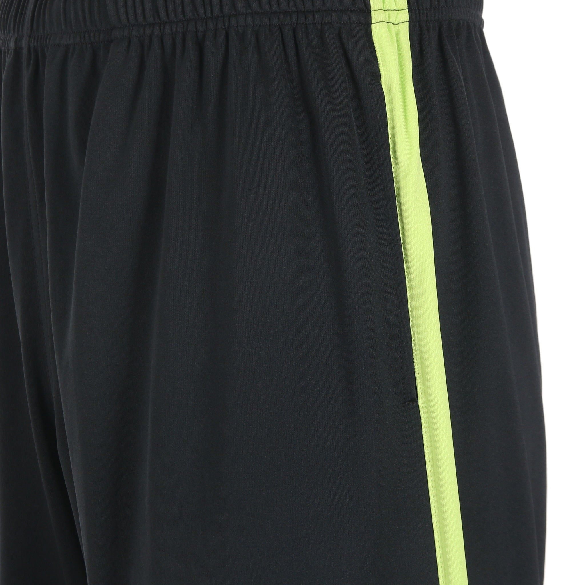 Desporte black lime football practice shorts side pocket