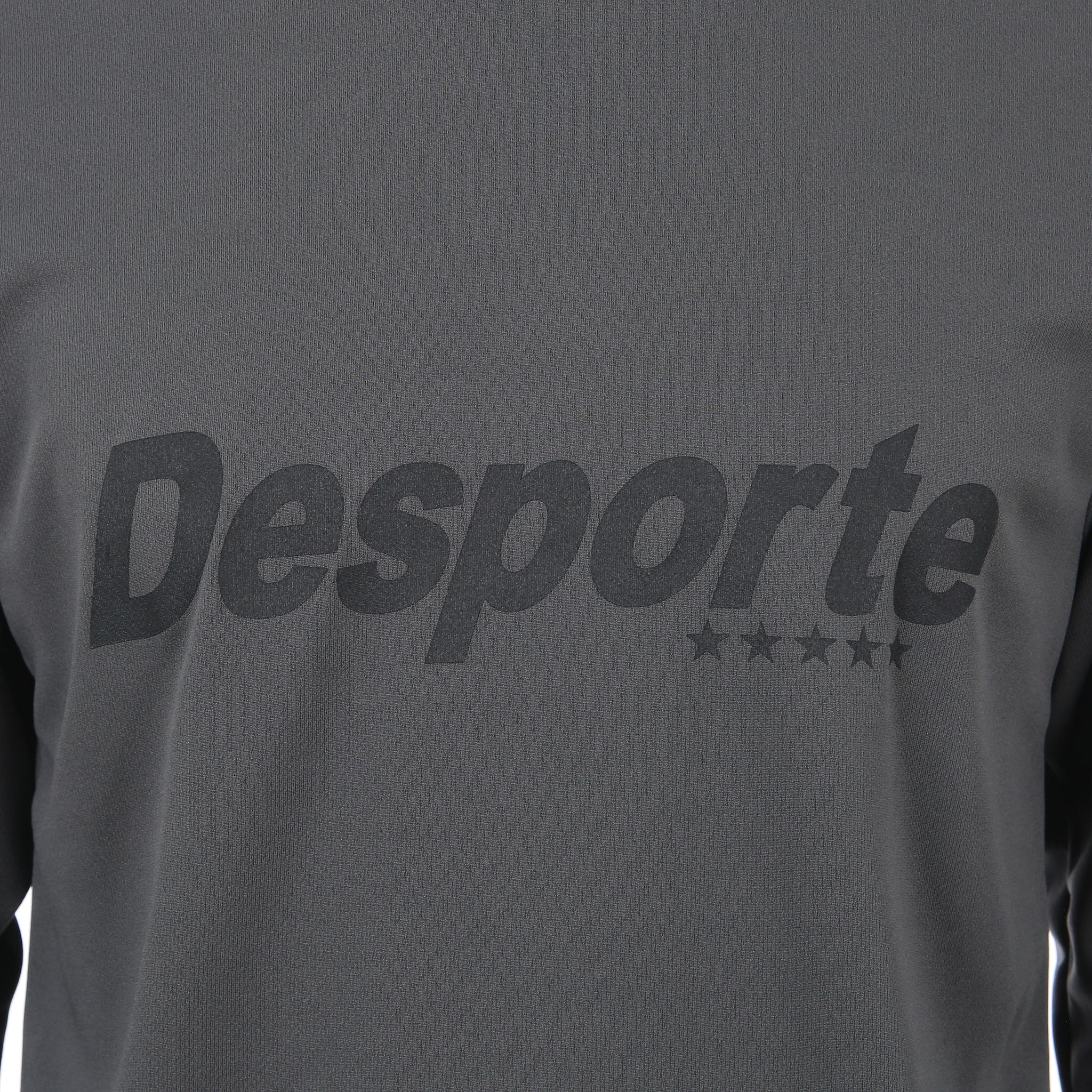 Desporte dark gray long sleeve dry shirt DSP-T48L black chest logo