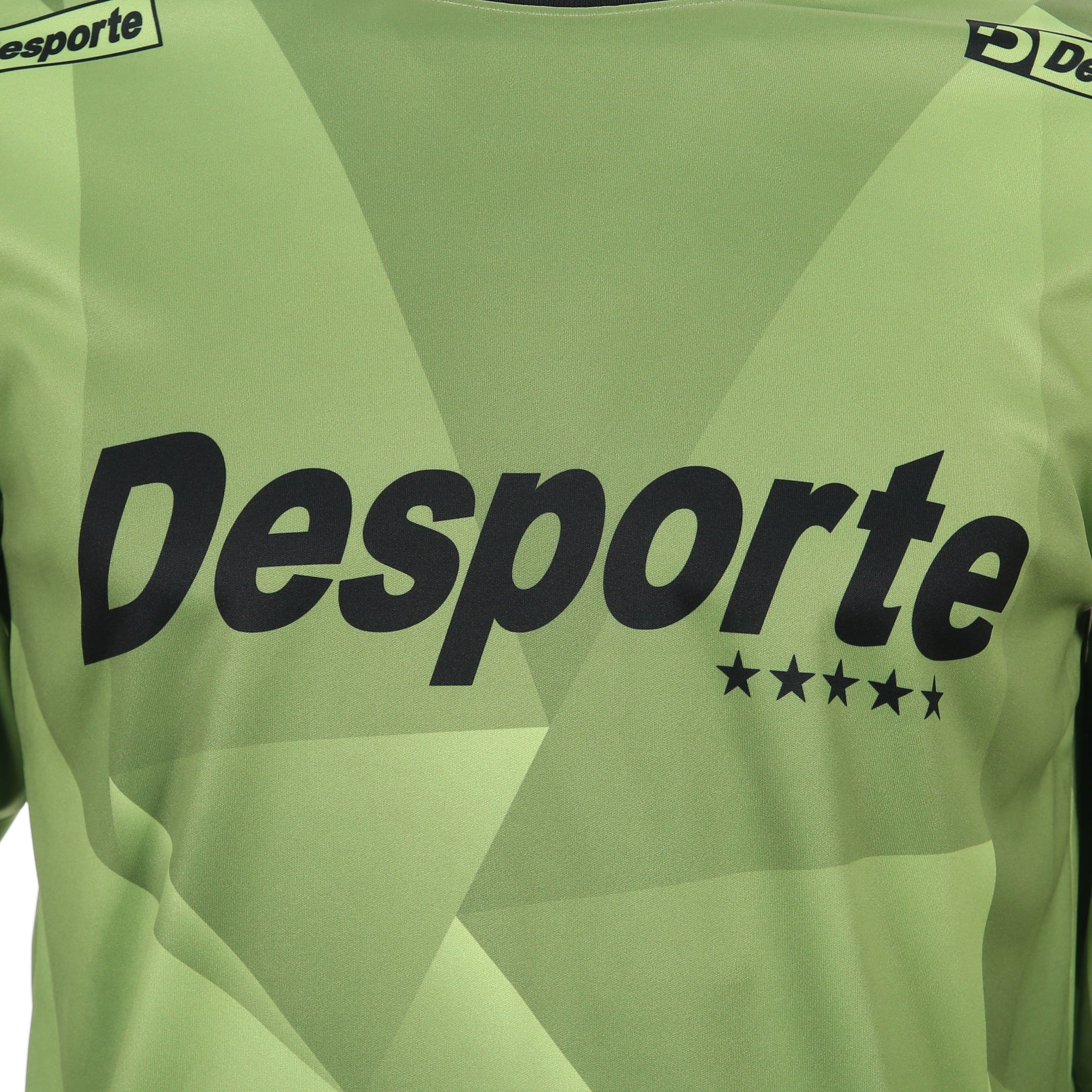 Desporte lime color quick dry long sleeve practice shirt DSP-BPS-30L with black chest logo