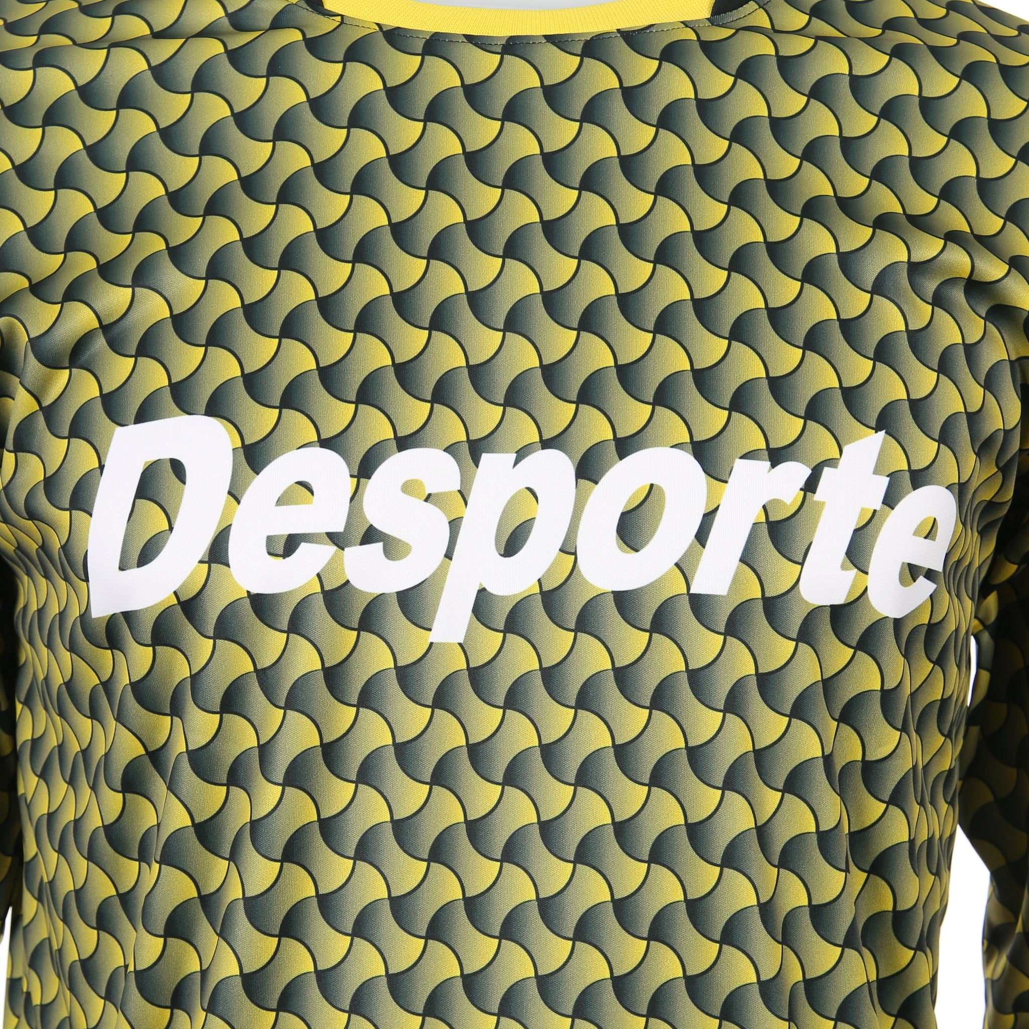 Desporte long sleeve practice shirt BPS-26L lemon/black chest logo