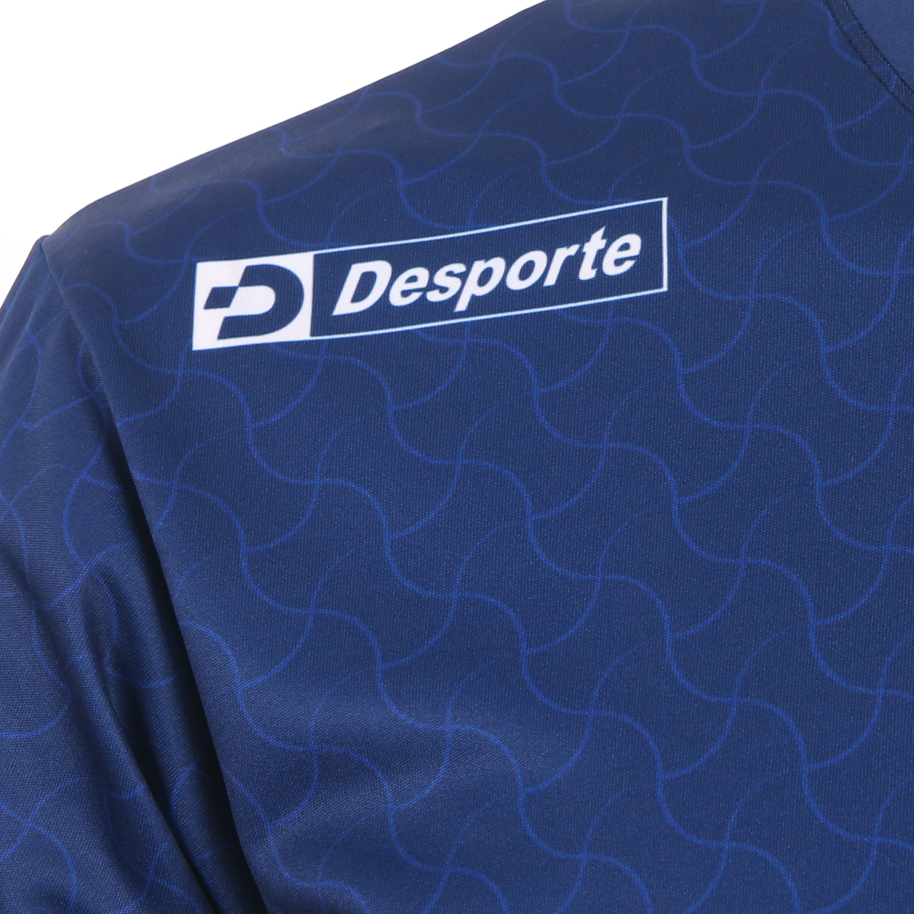 Desporte navy color quick dry football jersey shoulder logo